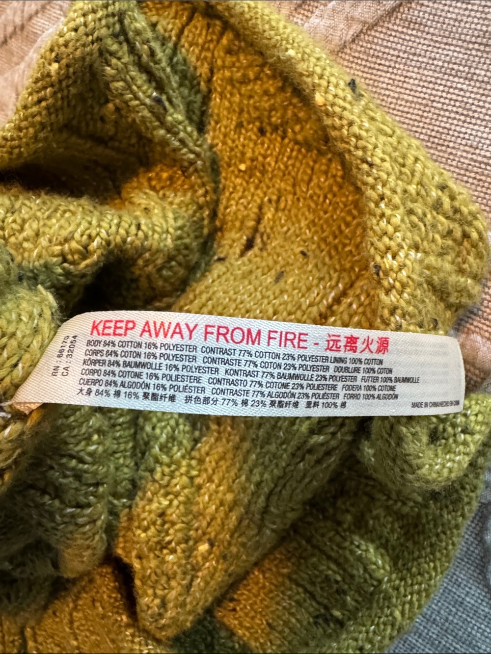 Free People Olive Green Ski Bum Hooded Sweater NWOT - Picture 4 of 8